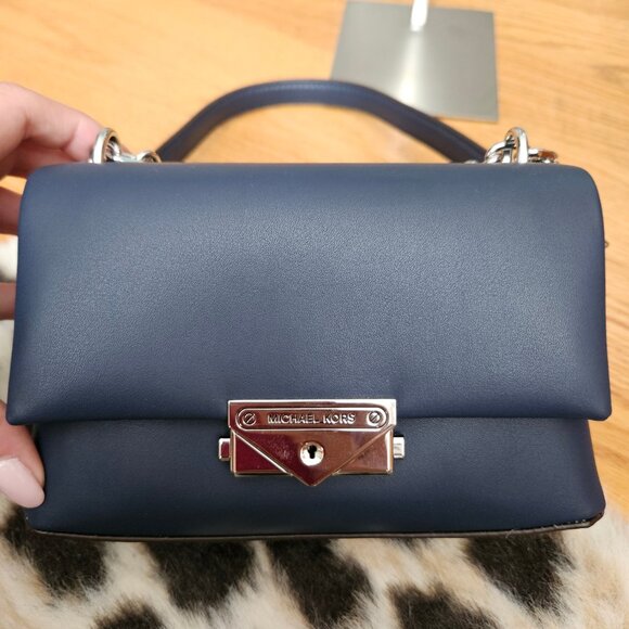 Michael Kors Cece Small Shoulder & Crossbody Bag - Navy - Picture 5 of 10